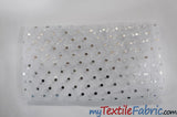 Bridal Tulle with Metallic Polka Dot | 60" Wide | Available in White and Ivory | Fabric mytextilefabric 