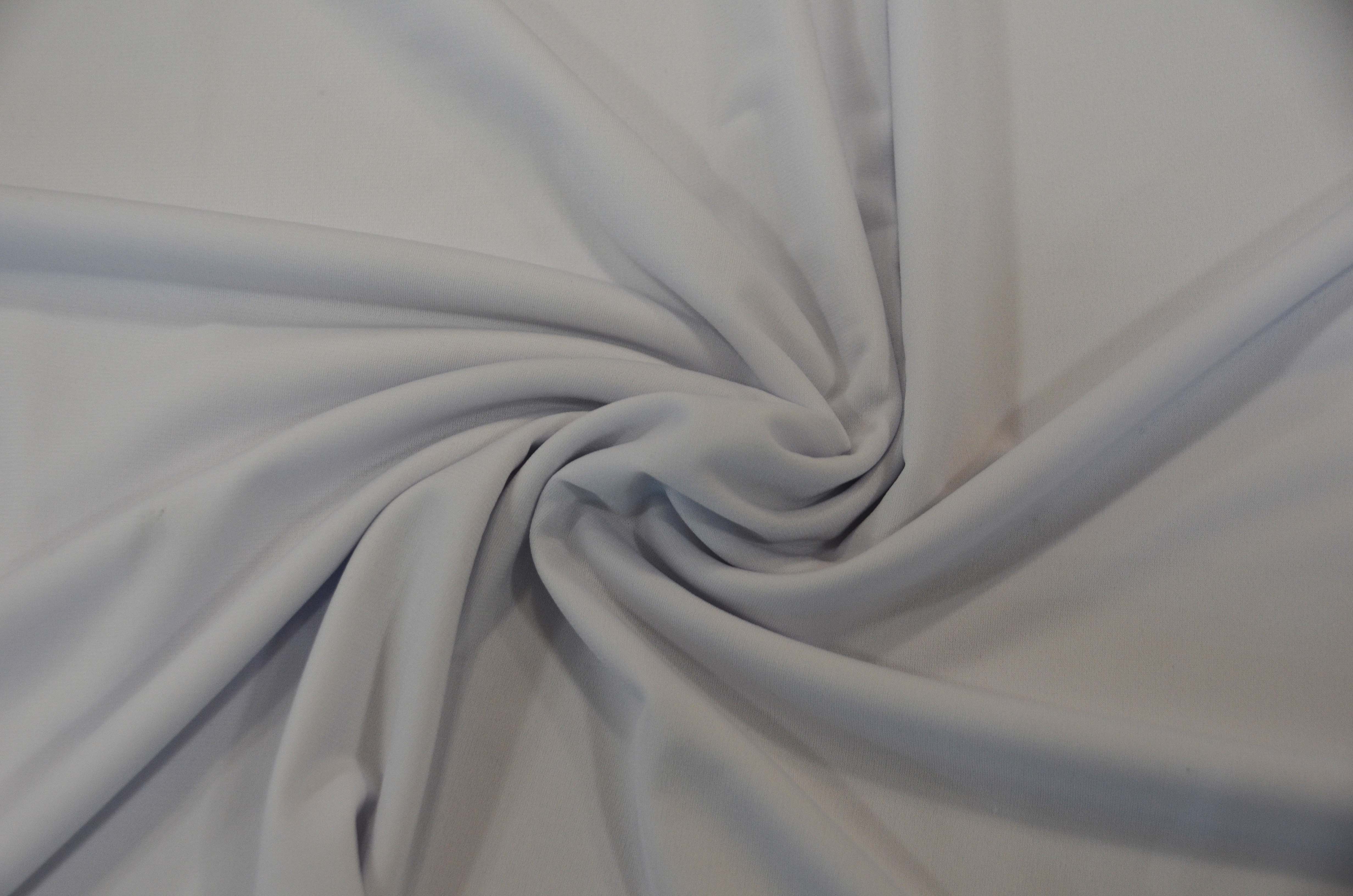 ITY Knit Fabric | Solid Interlock Twist Yarn | 60'' Wide | Multiple Colors | Fabric mytextilefabric Yards White 