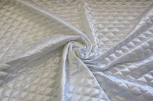 Load image into Gallery viewer, Quilted Satin Batting Fabric | 60&quot; Wide | Padded Quilted Super Soft Satin | Silky Satin Quilted Padded Fabric | Jacket Liner Fabric | newtextilefabric Bolts White 