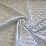 Load image into Gallery viewer, Quilted Satin Batting Fabric | 60&quot; Wide | Padded Quilted Super Soft Satin | Silky Satin Quilted Padded Fabric | Jacket Liner Fabric | newtextilefabric Bolts White 
