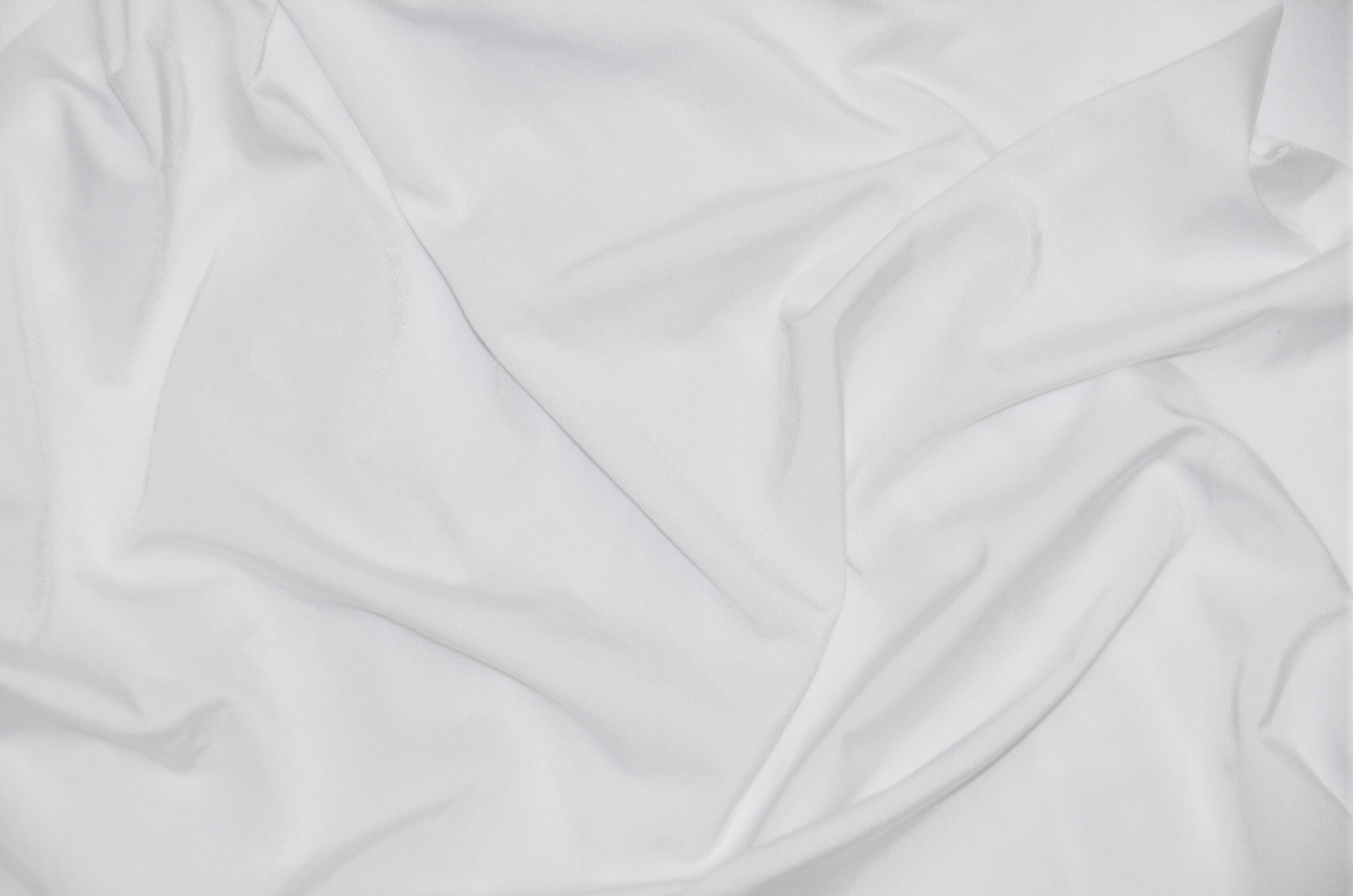 Nylon Spandex 4 Way Stretch Fabric | 60" Width | Great for Swimwear, Dancewear, Waterproof, Tablecloths, Chair Covers | Multiple Colors | Fabric mytextilefabric Yards White 