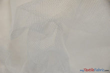 Load image into Gallery viewer, Black and White Italian Hard Net Crinoline Fabric | Petticoat Fabric | 54&quot; Wide | Very Hard Stiff Netting Fabric is used to give Volume to Dresses | Fabric mytextilefabric 