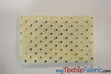 Bridal Tulle with Metallic Polka Dot | 60" Wide | Available in White and Ivory | Fabric mytextilefabric 