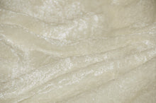 Load image into Gallery viewer, Panne Velvet Fabric | 60&quot; Wide | Crush Panne Velour | Apparel, Costumes, Cosplay, Curtains, Drapery &amp; Home Decor | Fabric mytextilefabric Yards Ivory 