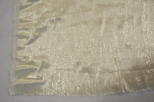 Load image into Gallery viewer, Ivory Silky Velvet with Metallic Lurex | 52&quot; Wide | Polyester Super Soft Lurex Velvet | Soft Metallic Velvet for Dresses, Clothing, Skirts, Costume | Fabric mytextilefabric 
