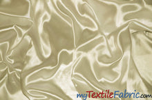 Load image into Gallery viewer, Stretch Charmeuse Satin Fabric | Soft Silky Satin Fabric | 96% Polyester 4% Spandex | Multiple Colors | Continuous Yards | Fabric mytextilefabric Ivory 