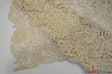 Guipure Bridal Lace Fabric | Heavy Double Scalloped Lace | 49" Wide | Multiple Colors | Fabric mytextilefabric Yards Champagne 