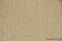 Pleated Glitz Sequins Fabric | Pleated Spandex Sequins Fabric | 56" Wide | Multiple Colors | newtextilefabric Yards Champagne 