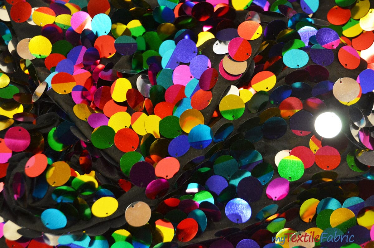 40mm Round Sequin Paillettes Multicolor Random Color and Finish Mix
