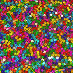 Load image into Gallery viewer, Rainbow Square Sequins | Colorful Sequins Fabric Sewn on Mesh | 52&quot; Wide| Multi Color Sequins | newtextilefabric Yards 
