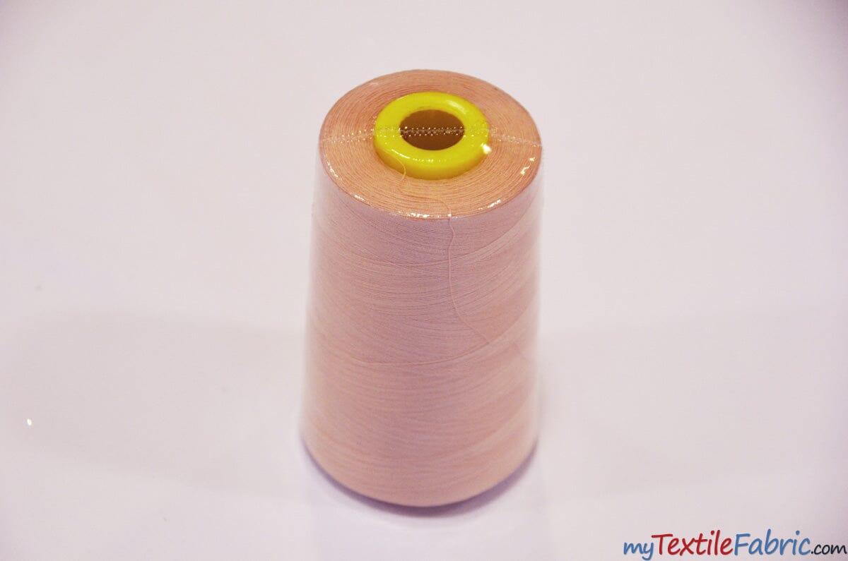 All Purpose Polyester Thread | 6000 Yard Spool | 50 + Colors Available | My Textile Fabric Blush 