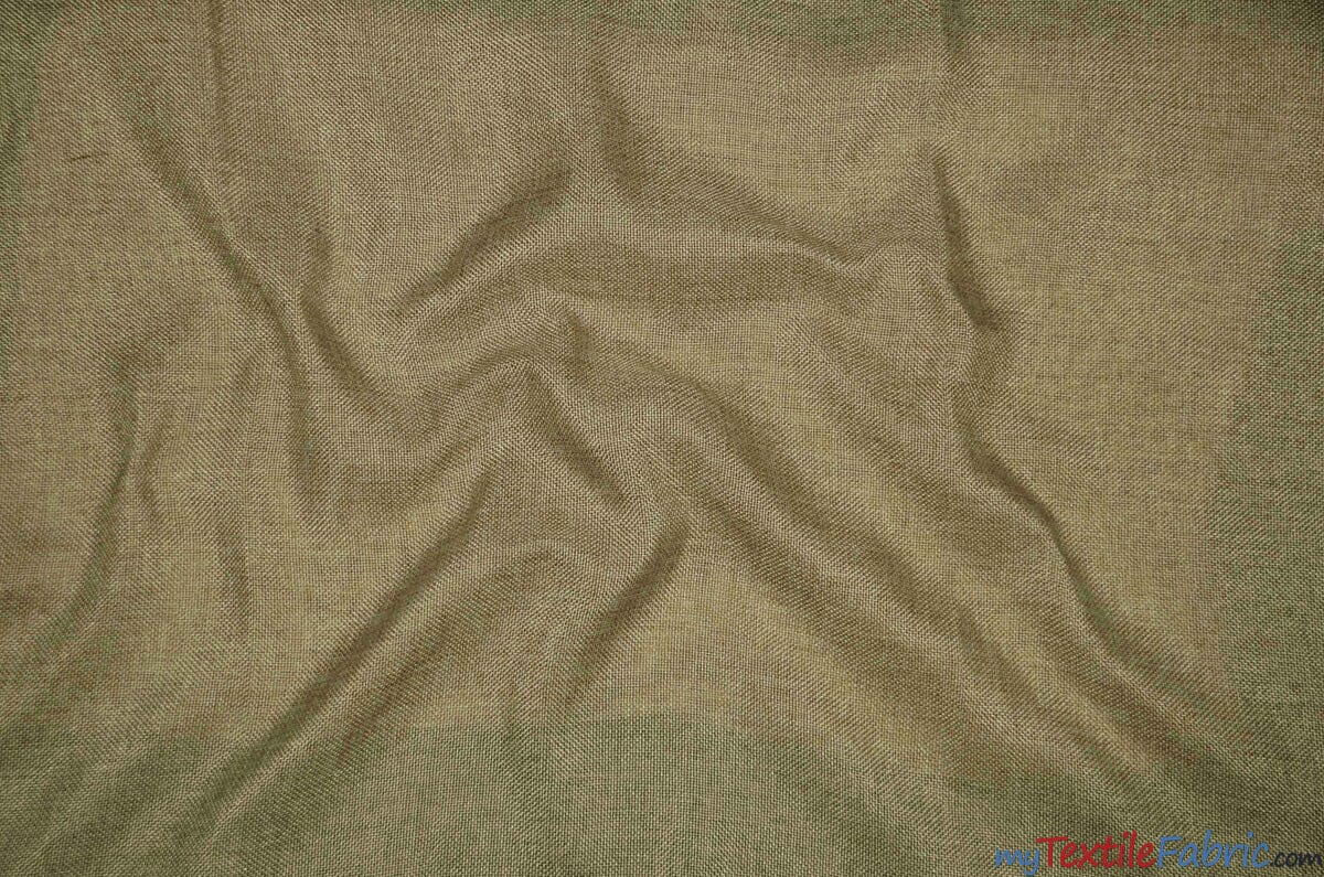 62% Linen and 38% Cotton Burlap-Like Fabric