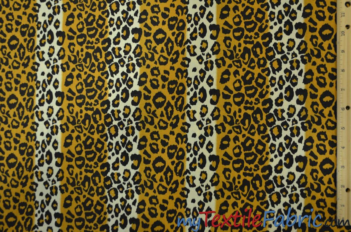 Leopard Cotton Print Fabric | 100% Cotton Animal Print | 60" Wide | Fabric mytextilefabric 