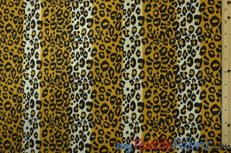 Leopard Cotton Print Fabric | 100% Cotton Animal Print | 60" Wide | Fabric mytextilefabric 
