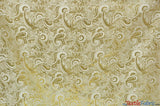 Oriental Metallic Paisley Brocade | 58" Wide | Silver and Gold Metallic Paisley Brocade | Fabric mytextilefabric 