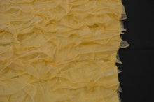 Load image into Gallery viewer, Organza Ruffled Taffeta Fabric | Layered Ruffle Taffeta Fabric | 57&quot; Wide | Multiple Colors | Fabric mytextilefabric Yards Gold 