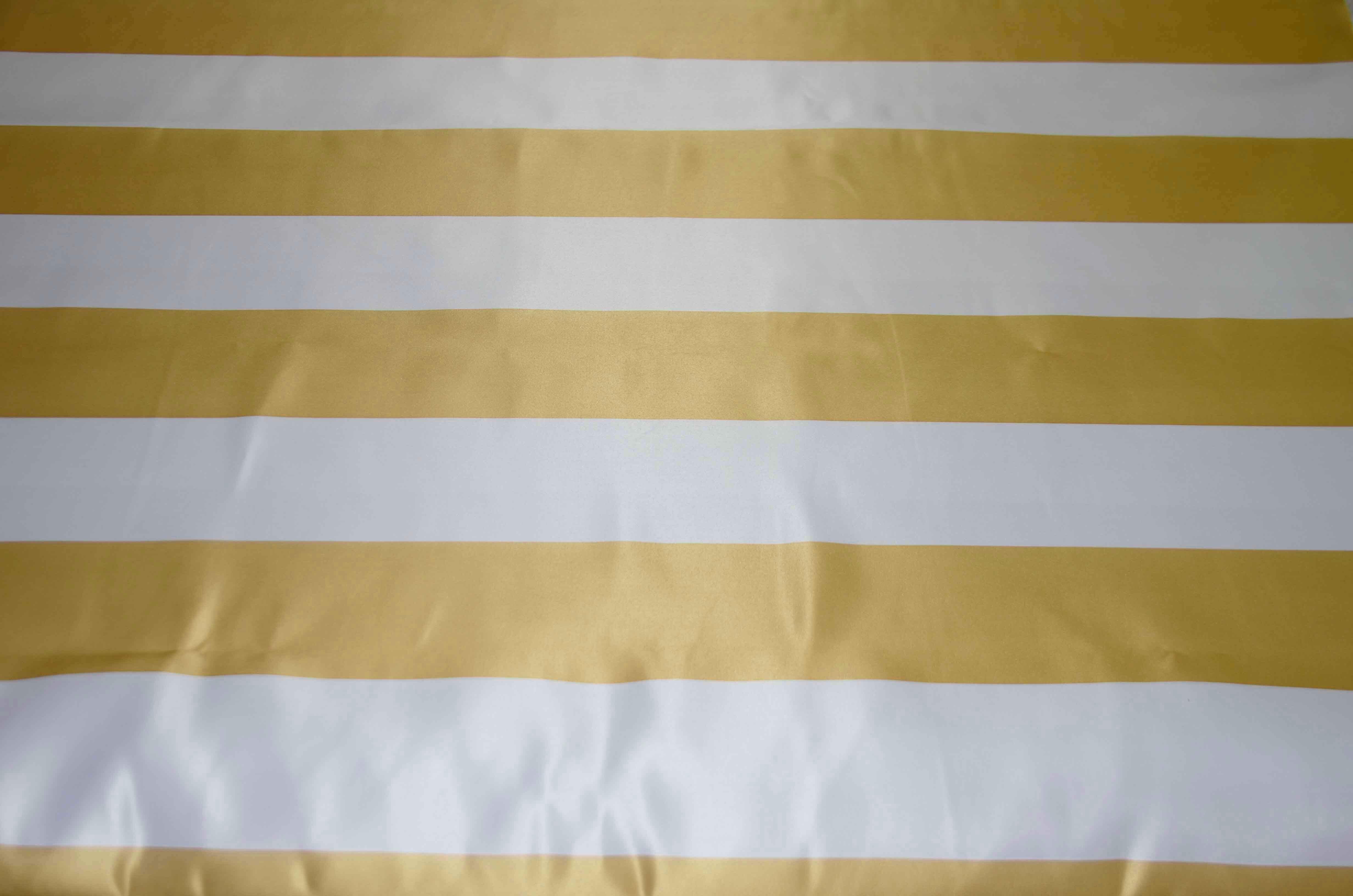 3.5" Stripe Satin Print | Dull Satin Print | 58/60" Wide | Multiple Colors | Stripe Satin Print Fabric | Fabric mytextilefabric Yards Gold White 3.5 Inch Stripe 
