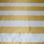 Load image into Gallery viewer, 3.5&quot; Stripe Satin Print | Dull Satin Print | 58/60&quot; Wide | Multiple Colors | Stripe Satin Print Fabric | Fabric mytextilefabric Yards Gold White 3.5 Inch Stripe 

