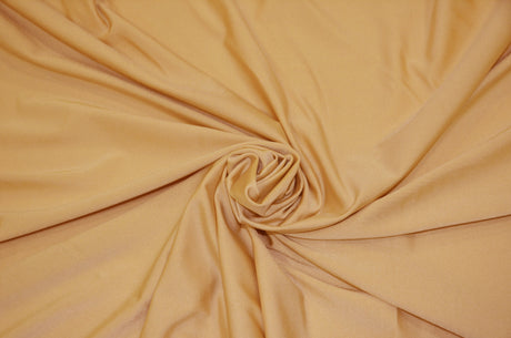 Nylon Spandex 4 Way Stretch Fabric | 60" Width | Great for Swimwear, Dancewear, Waterproof, Tablecloths, Chair Covers | Multiple Colors | Fabric mytextilefabric Yards Light Gold 