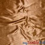 Load image into Gallery viewer, Stretch Charmeuse Satin Fabric | Soft Silky Satin Fabric | 96% Polyester 4% Spandex | Multiple Colors | Wholesale Bolt | Fabric mytextilefabric Mocha 
