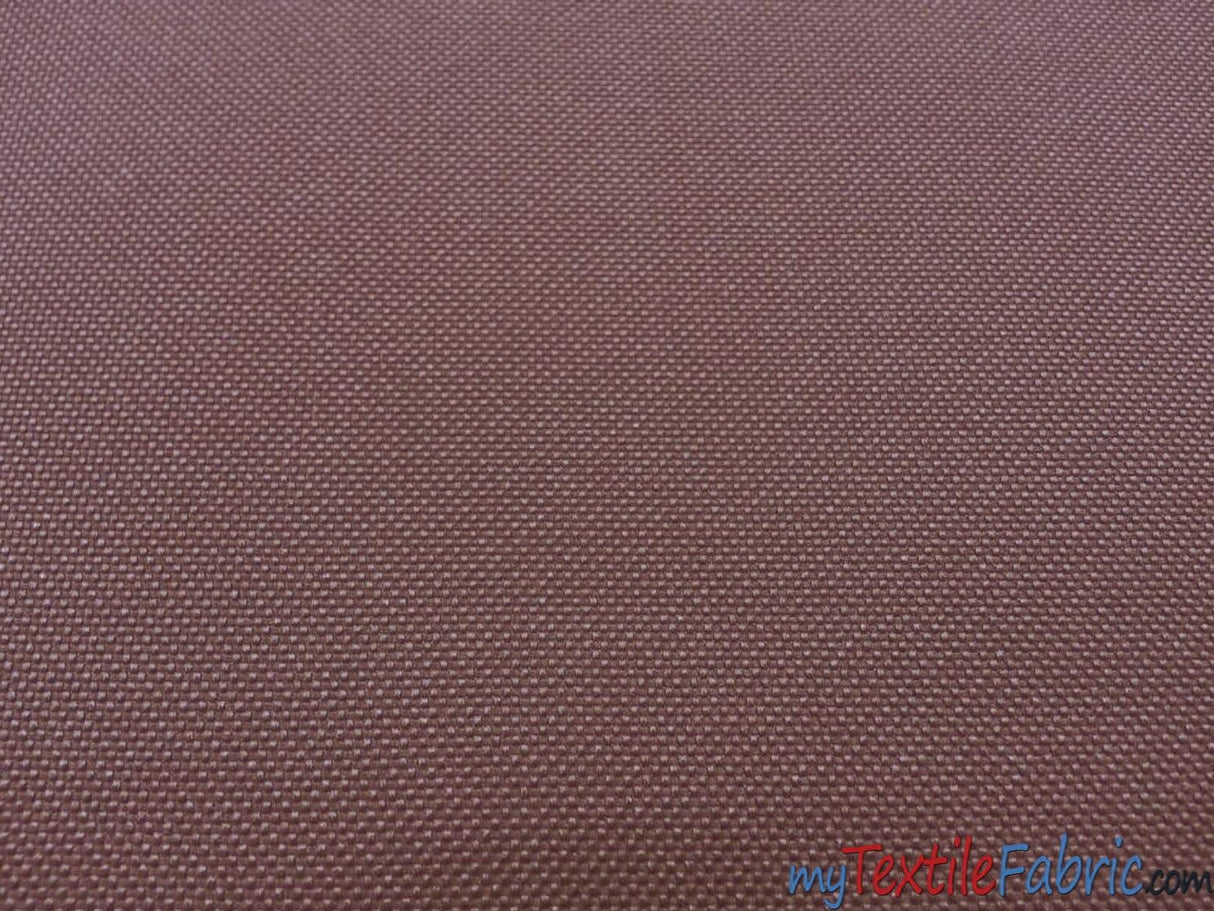 Waterproof Sun Repellent Canvas Fabric | 58" Wide | 100% Polyester | Great for Outdoor Waterproof Pillows, Tents, Covers, Bags, Patio Fabric mytextilefabric Yards Chocolate 