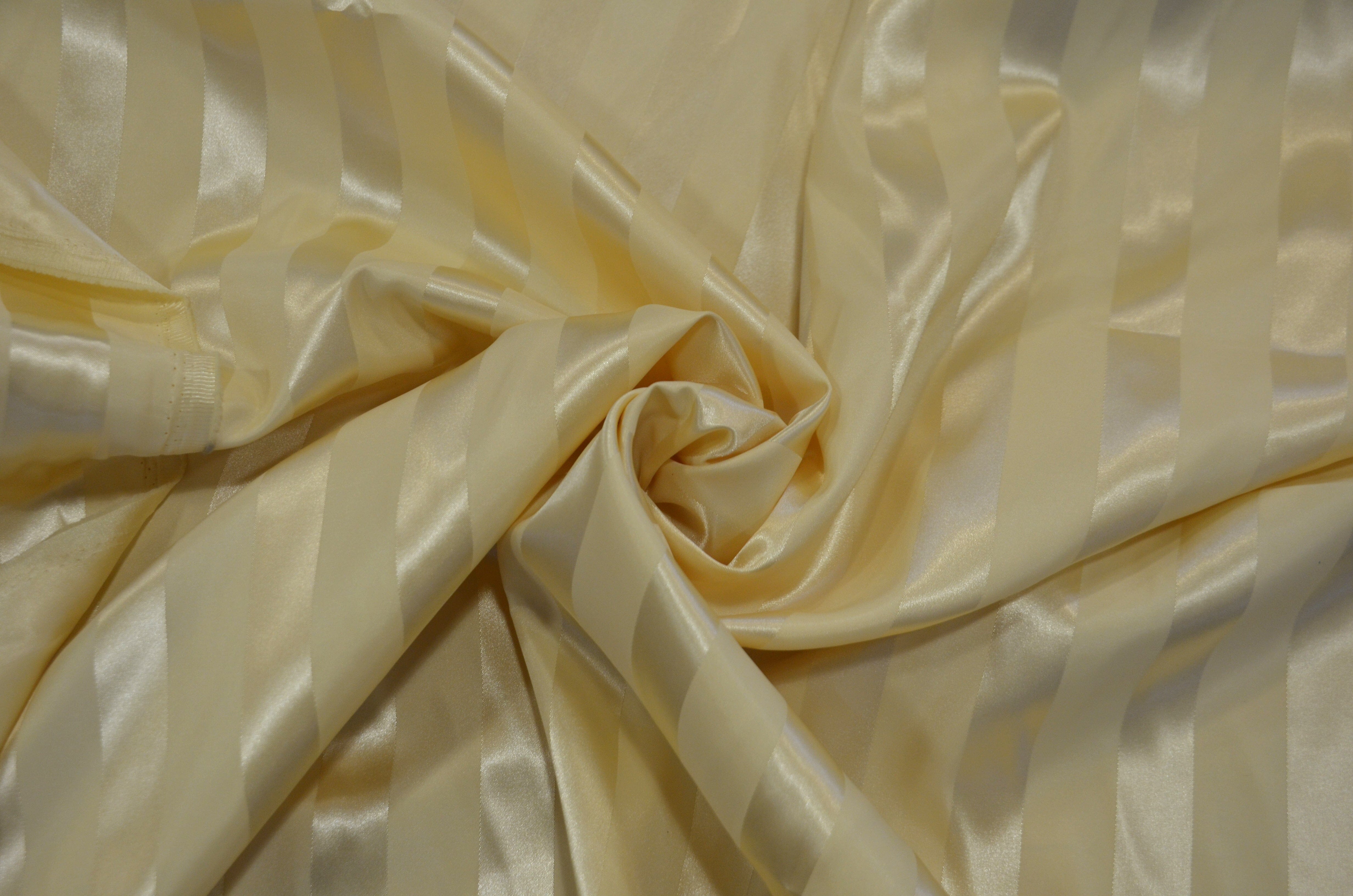 Bridal Satin Stripe Brocade | Bridal Stripe Jacquard | 60" Wide | 4 Colors Available | Satin Stripe Fabric | Fabric mytextilefabric Yards Light Yellow 