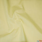 Load image into Gallery viewer, Polyester Cotton Broadcloth Fabric | 60&quot; Wide | Solid Colors | Continuous Yards | Multiple Colors | Fabric mytextilefabric Yards Light Yellow 
