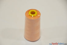 Load image into Gallery viewer, All Purpose Polyester Thread | 6000 Yard Spool | 50 + Colors Available | My Textile Fabric Peach 