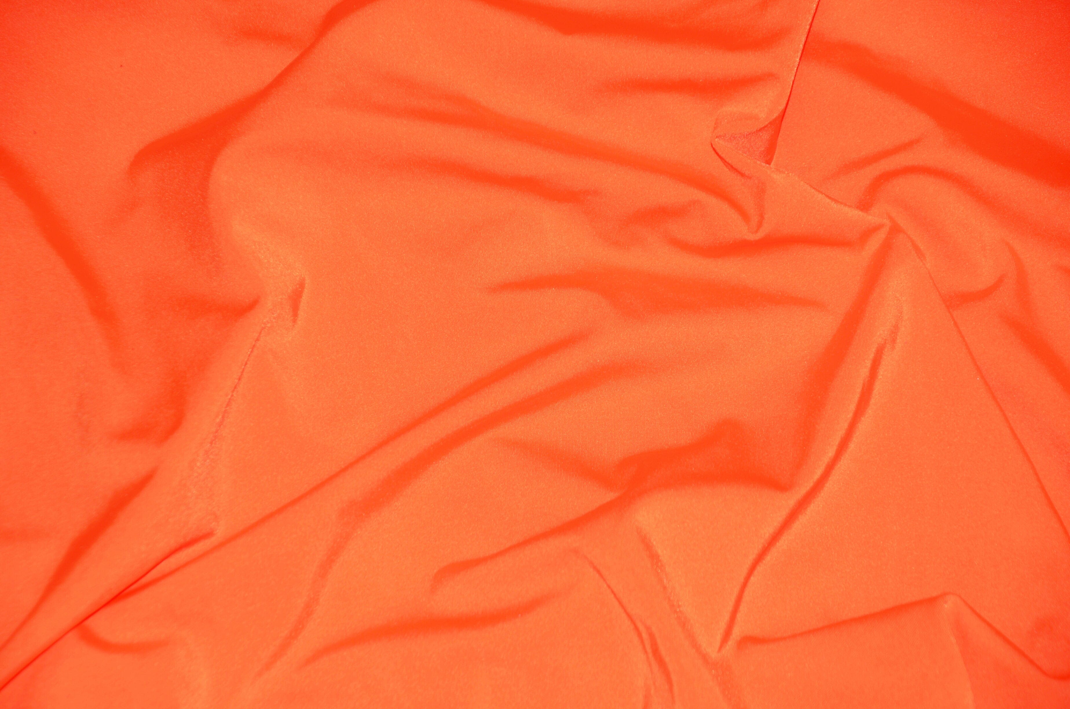 Nylon Spandex 4 Way Stretch Fabric | 60" Width | Great for Swimwear, Dancewear, Waterproof, Tablecloths, Chair Covers | Multiple Colors | Fabric mytextilefabric Yards Orange 