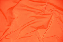 Load image into Gallery viewer, Nylon Spandex 4 Way Stretch Fabric | 60&quot; Width | Great for Swimwear, Dancewear, Waterproof, Tablecloths, Chair Covers | Multiple Colors | Fabric mytextilefabric Yards Orange 