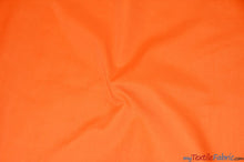 Load image into Gallery viewer, Polyester Cotton Broadcloth Fabric | 60&quot; Wide | Solid Colors | Continuous Yards | Multiple Colors | Fabric mytextilefabric Yards Orange 