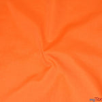 Load image into Gallery viewer, Polyester Cotton Broadcloth Fabric | 60&quot; Wide | Solid Colors | Continuous Yards | Multiple Colors | Fabric mytextilefabric Yards Orange 
