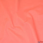 Load image into Gallery viewer, Polyester Cotton Broadcloth Fabric | 60&quot; Wide | Solid Colors | Continuous Yards | Multiple Colors | Fabric mytextilefabric Yards Coral 
