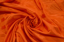 Load image into Gallery viewer, Bridal Satin Stripe Brocade | Bridal Stripe Jacquard | 60&quot; Wide | 4 Colors Available | Satin Stripe Fabric | Fabric mytextilefabric Yards Dark Orange 