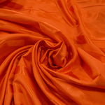 Load image into Gallery viewer, Bridal Satin Stripe Brocade | Bridal Stripe Jacquard | 60&quot; Wide | 4 Colors Available | Satin Stripe Fabric | Fabric mytextilefabric Yards Dark Orange 
