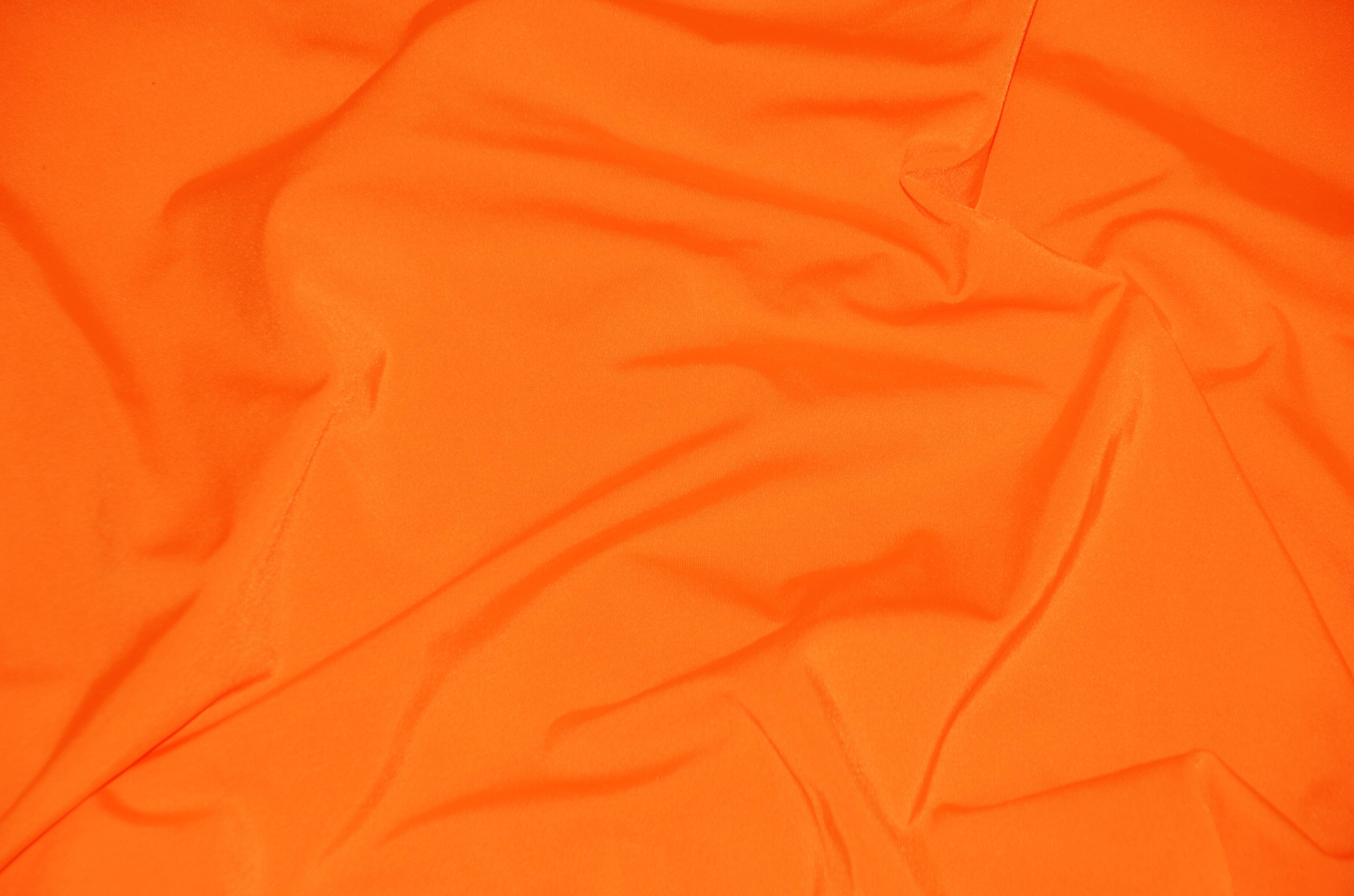 Nylon Spandex 4 Way Stretch Fabric | 60" Width | Great for Swimwear, Dancewear, Waterproof, Tablecloths, Chair Covers | Multiple Colors | Fabric mytextilefabric Yards Neon Orange 
