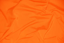 Load image into Gallery viewer, Nylon Spandex 4 Way Stretch Fabric | 60&quot; Width | Great for Swimwear, Dancewear, Waterproof, Tablecloths, Chair Covers | Multiple Colors | Fabric mytextilefabric Yards Neon Orange 