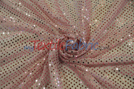 Confetti Dot Sequins Fabric | 3mm Sequins Fabric | 45" Wide | Glued 3mm Sequins Fabric | Costume Cosplay Fashion Decoration |