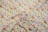 Spring Floral Rayon Challis Fabric by the Continuous Yard | 60" Wide | Flower Rayon Challis Fabric | Rayon Challis for Dresses and Skirts | Fabric mytextilefabric Yards Pink 