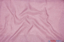 Load image into Gallery viewer, Vintage Linen Fabric | Imitation Burlap Fabric | 60&quot; Wide | Faux Burlap | Vintage Rustic Natural Look Burlap | Washable Burlap Fabric for Decor | Fabric mytextilefabric Yards Pink 