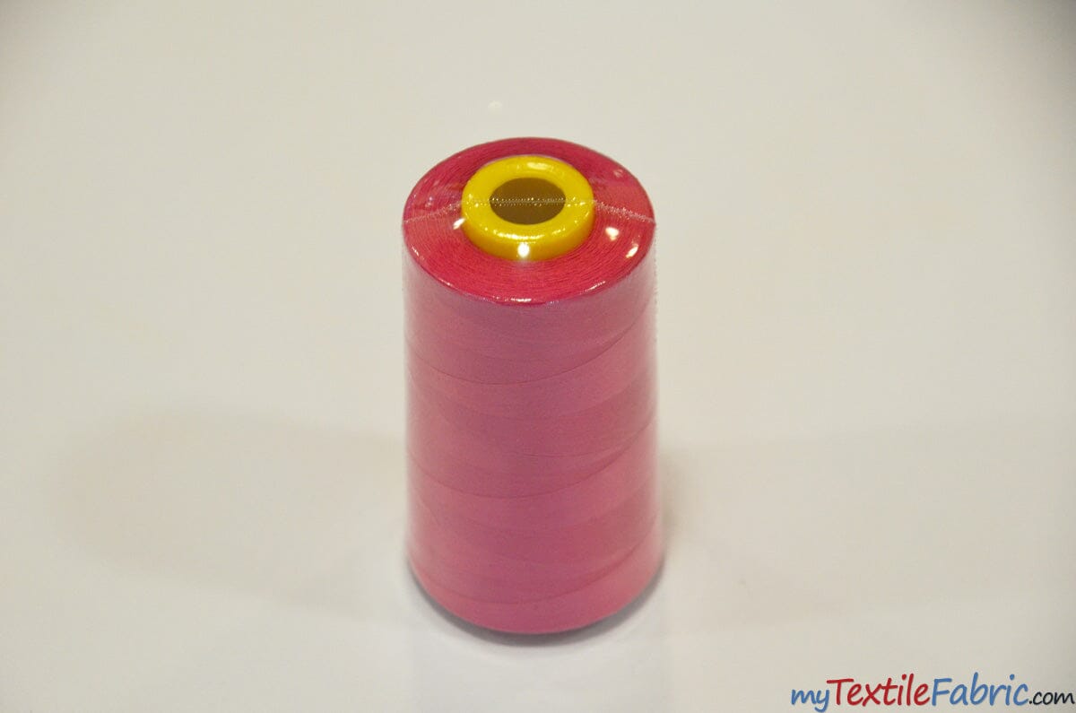 All Purpose Polyester Thread | 6000 Yard Spool | 50 + Colors Available | My Textile Fabric Hot Pink 
