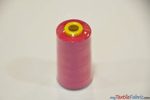 Load image into Gallery viewer, All Purpose Polyester Thread | 6000 Yard Spool | 50 + Colors Available | My Textile Fabric Hot Pink 