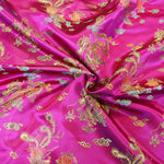 Load image into Gallery viewer, Dragon Brocade | Chinese Dragon Brocade | 45&quot; Wide | Chinese Brocade Fabric | Fabric mytextilefabric Yards Fuchsia 
