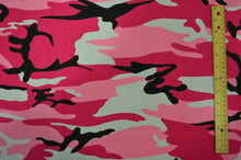 Load image into Gallery viewer, Hot Pink Camouflage Cotton Print | 100% Cotton Print | 60&quot; Wide | Fabric mytextilefabric 