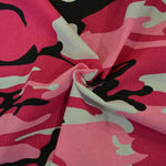 Load image into Gallery viewer, Hot Pink Camouflage Cotton Print | 100% Cotton Print | 60&quot; Wide | Fabric mytextilefabric Yards 
