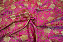 Load image into Gallery viewer, Oriental Medallion Brocade | Chinese Medallion Brocade | 48&quot; Wide | Fabric mytextilefabric Yards Fuchsia 