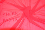 Silky Chiffon Fabric | Imitation Silk Chiffon | Super Soft & Flowy | 43" Wide | 100% Polyester Fabric mytextilefabric Sample Swatches Neon Fuchsia 