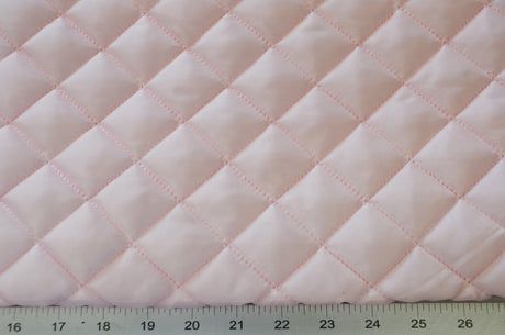 Quilted Polyester Batting Fabric | Padded Quilted Fabric Lining | 60" Wide | Polyester Quilted Padded Lining Fabric by the Yard | Jacket Liner Fabric | newtextilefabric Yards Blush Pink 