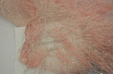 Load image into Gallery viewer, Blush Pink Shaggy Brocade | Blush Pink Metallic Eyelash Fabric | Pink Uragiri Lame | Non Stretch Lurex for Costume, Cosplay Top Dress, Apparel Fabric Fabric mytextilefabric 