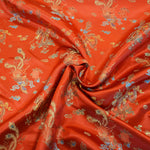 Load image into Gallery viewer, Dragon Brocade | Chinese Dragon Brocade | 45&quot; Wide | Chinese Brocade Fabric | Fabric mytextilefabric Yards Red 
